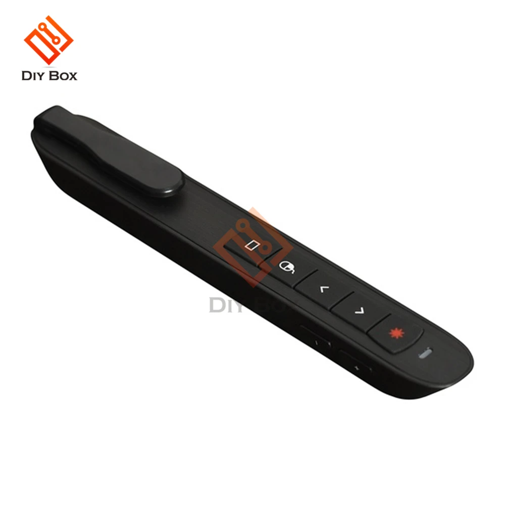 

RF 2.4G Wireless Presenter with Air Mouse powerPoint Remote Control PPT Clicker Laser Pen