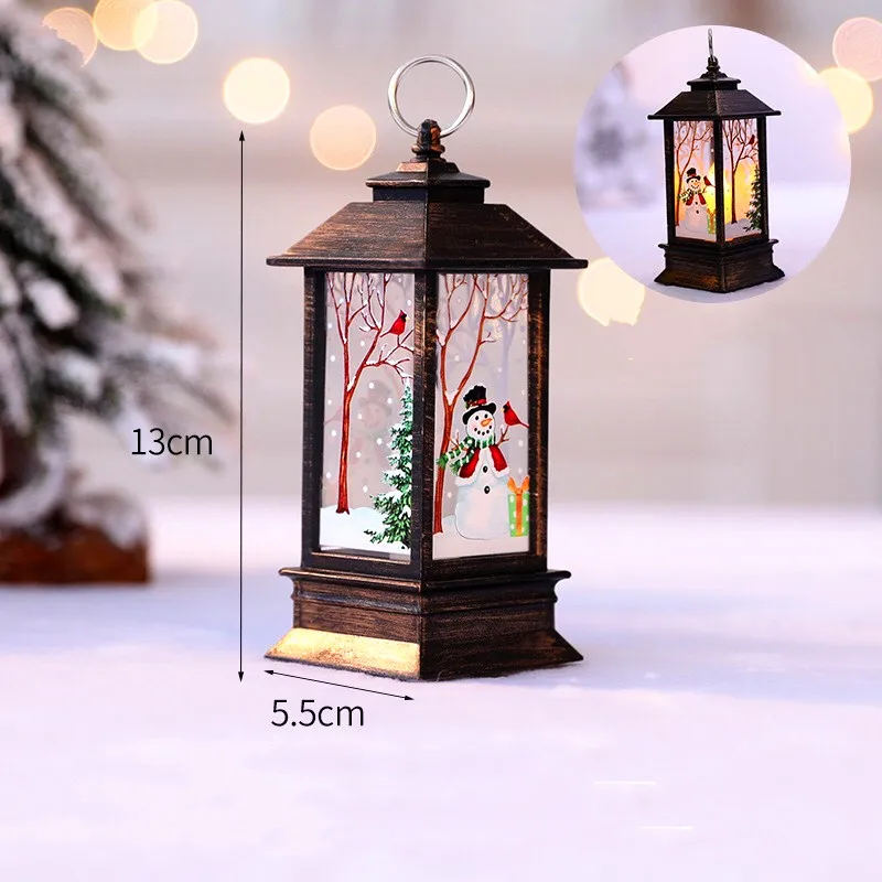 Christmas Decorations For Home Led Christmas Candle With LED Tea light Candles Christmas Tree Decoration New Year Ornament - Color: D