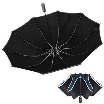 

Business Automatic Umbrella For Car Folding Reverse Umbrellas Rain Women Sunny Umbrellas For Man Wind Resistant Car parapluie