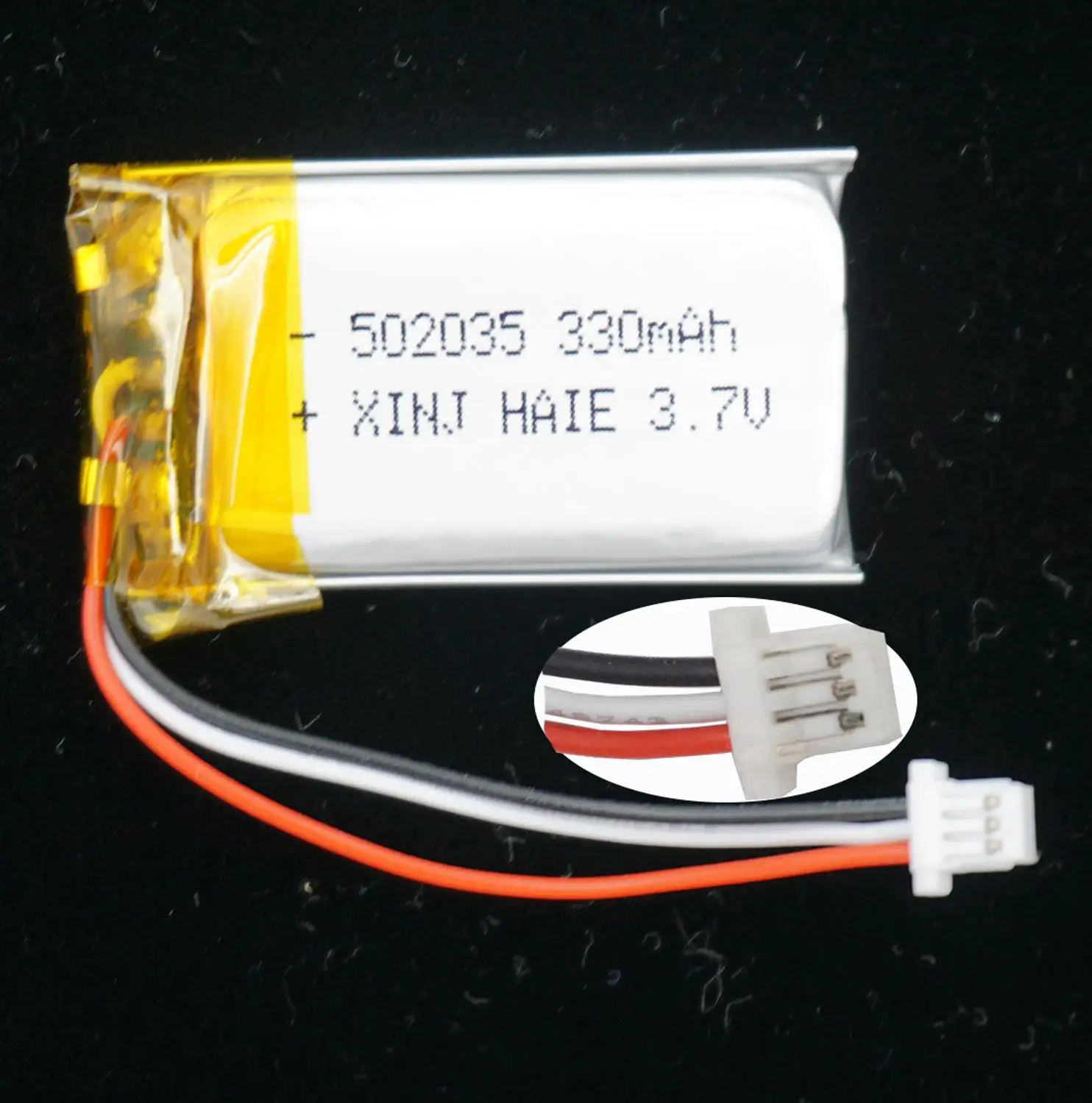 XINJ 3 7 V 330mAh литий полимерный аккумулятор 502035 3pin JST 1 0 мм разъем для GPS Sat камера