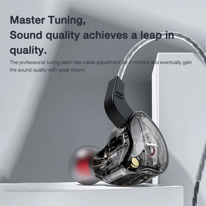 Eardeco Transparent Mobile Wired 
