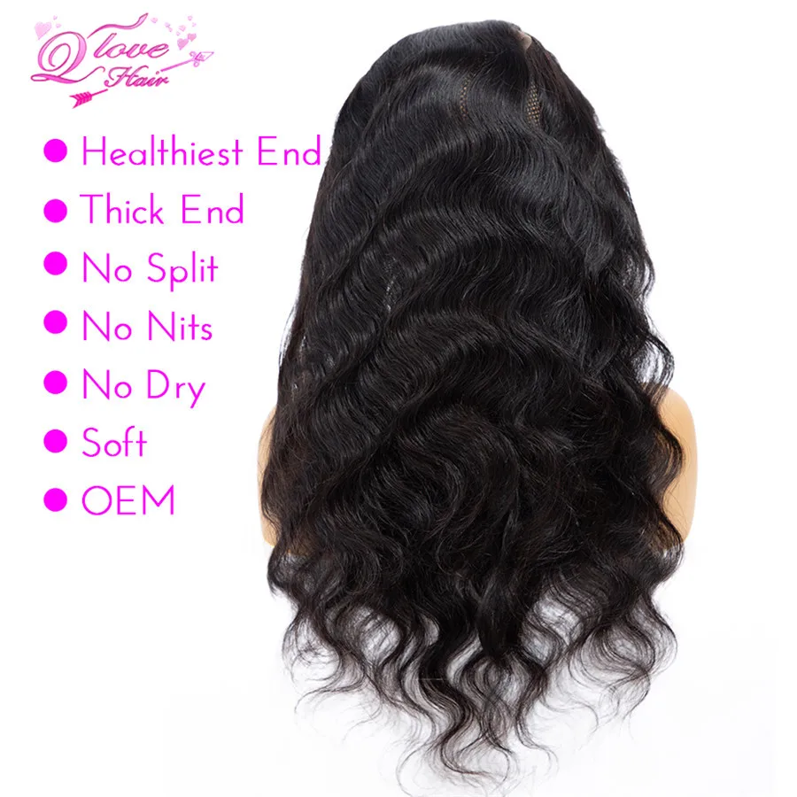 Queen Love Hair 360, фронтальная кружевная застежка, волосы remy, бразильские, натуральный цвет, объемные, волнистые, человеческие волосы, закрытие для черных женщин