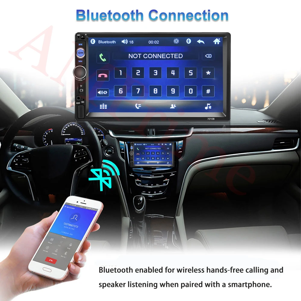  AMPrime 7010B 2 din Car Audio Stereo Radio 7 