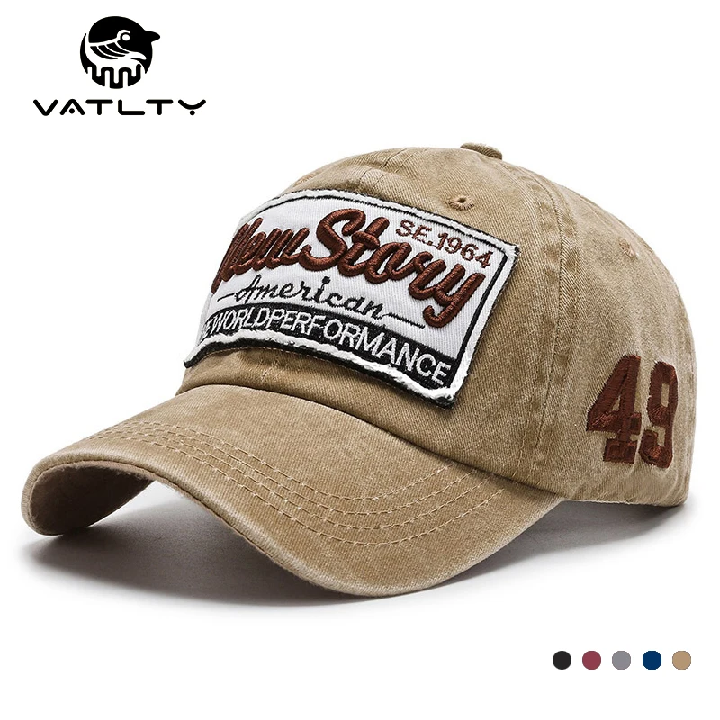 Official Authentic Retro Caps For Men Letter Embroidery Breathable High-quality Cotton Unisex