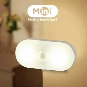 

Indoor Bars Kitchen Magnetic Battery Powered Corridor Lamp Motion Sensor Home Decor LED Night Light Stairs Plastic Easy Install
