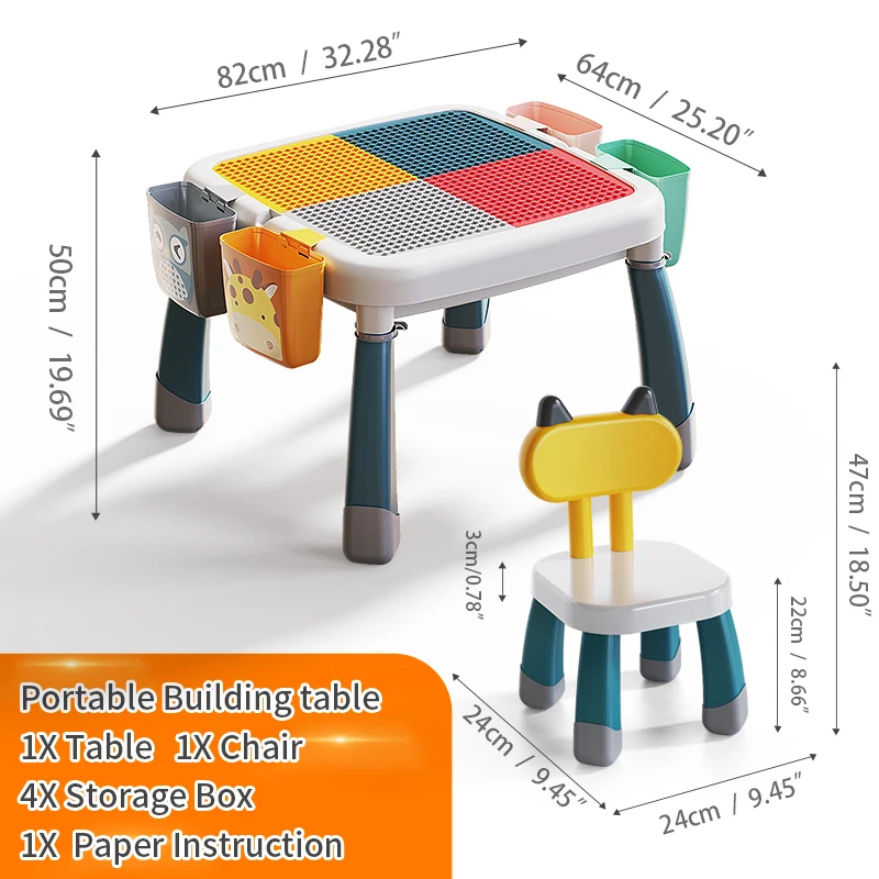 Blocos de Montar Morphun Junior 170 peças Table set Brinquedo