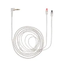1 2m Upgrade Audio Cable Replacement Silver Plated Cord Wire for Audio Technica ATH IM50 IM04 IM70 IM01 IM02 IM03 Headphones