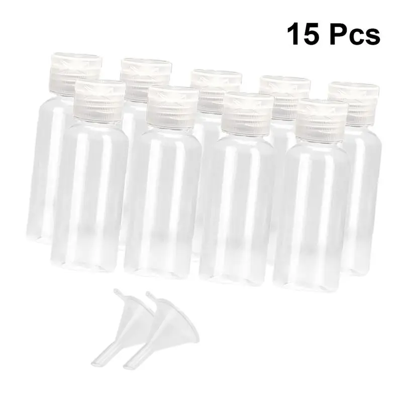 

17Pcs/Set Empty Bottles With Funnels 50ml Empty Lotion Bottles Storage Bottle Emulsion Bottle For Travel Home Makeup Daily Use