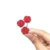 10Pcs 1/12 Dollhouse Miniature Red Rose Mini Flower Arrangement Toy for ob11 bjd Blythe Doll House accessories Decoration 3