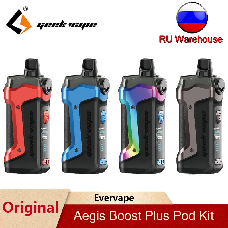 Geekvape Aegis Boost Plus Pod Kit Powered By Single 18650&5.5ml Capacity Top Filling Cartridge E-Cigs Vaporizer VS Aegis Legend