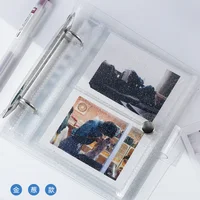 Yoofun 100/50 Pockets PVC Portable Photo Album Laser Color Album for Mini Instax & Name Card Album Photo Book Transparent 1