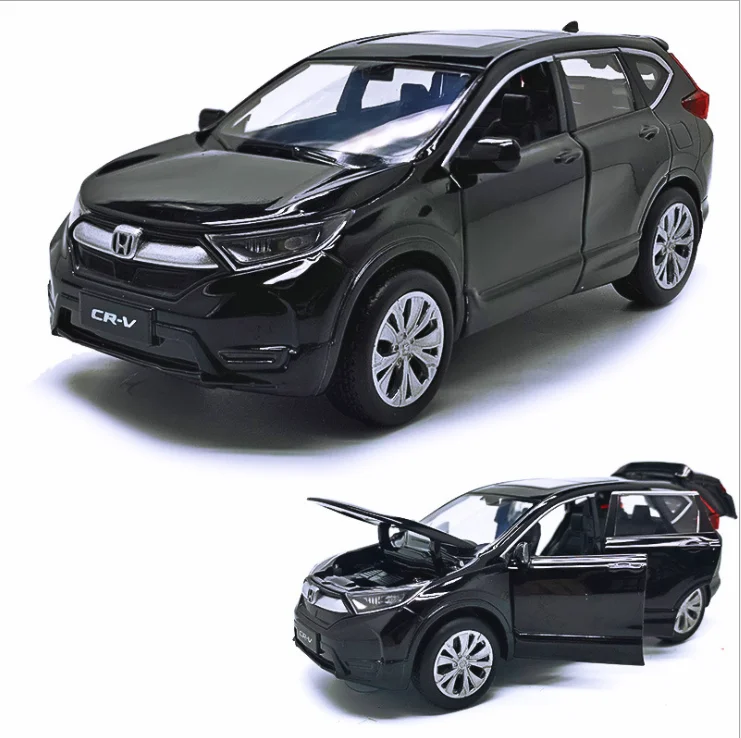 Модель автомобиля из сплава Honda CRV металлическая литая модель с 6 открытыми