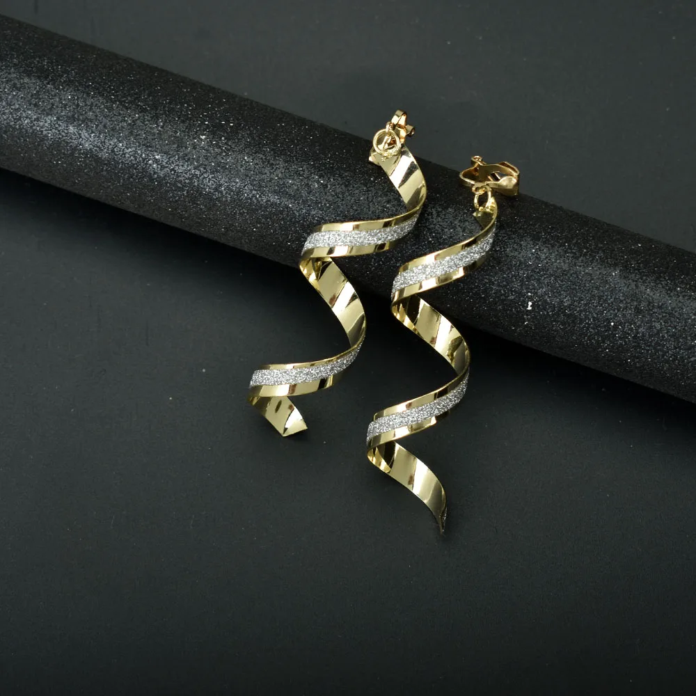 Простые геометрические спиральные волнистые изогнутые серьги-клипсы без пирсинга женские серьги-манжеты без отверстия для ушей металлические ювелирные изделия
