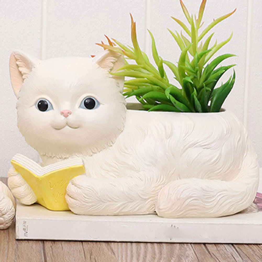 Fermalibri A Forma Di Gatto In Resina - Antiscivolo Per Casa E Ufficio - Foto 5