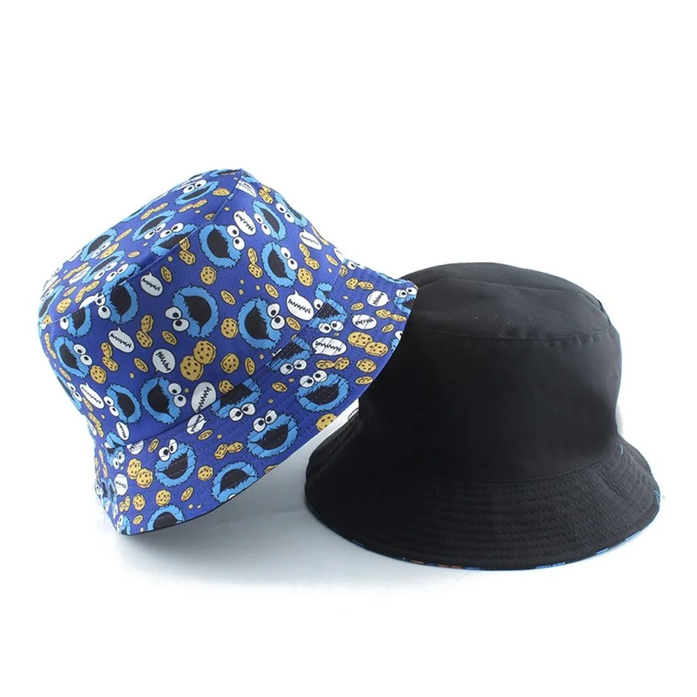 fisherman hat bucket hats Vintage Printed Fishing Hat Summer Fisherman Hat Reversible Cartoon Bucket Hats For Women Men