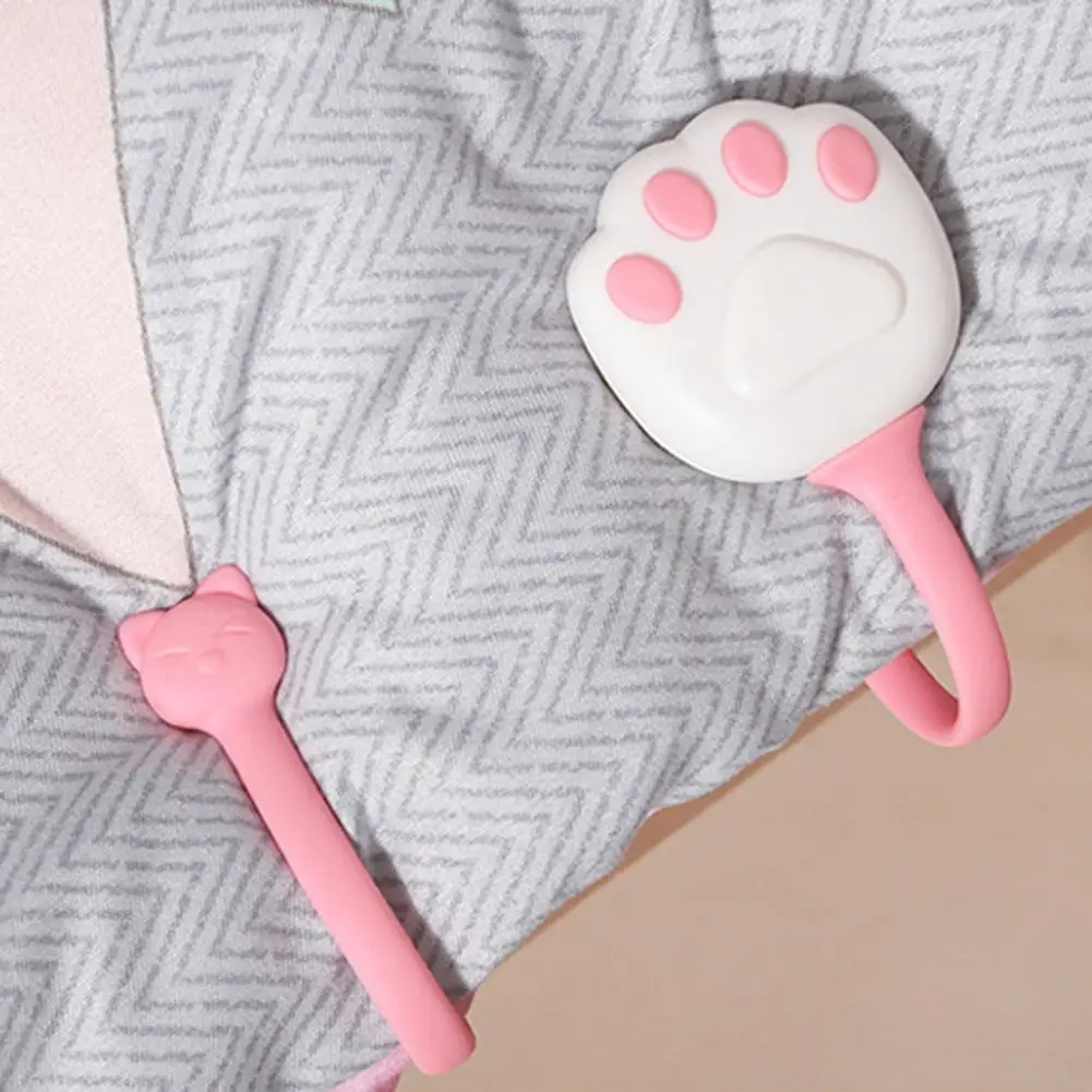 

Animal Paw Design Bed Sheet Carpet Grippers Quilt Cover Corner Clip Needle-free Fastener Anti Slip Sticker Bed Duvet Holders