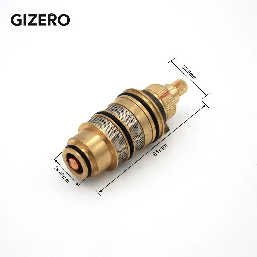 Thermostatic Cartridge Valve Copper Brass Temperature Control Thermostat Shower Mixing Faucet Cartridge Replacement ZR990 faucet valve faucet cartridge thermostatic mixing valve