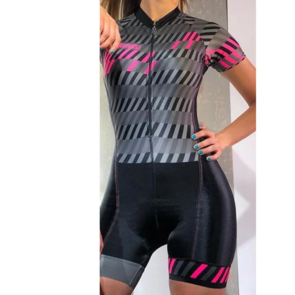triathlon FRENESI, одежда для триатлона, на заказ, полноразмерный велосипедный костюм, женский облегающий костюм, mujer, комплект одежды для велоспорта, ropa ciclismo feminino trisuit - Цвет: triathlon