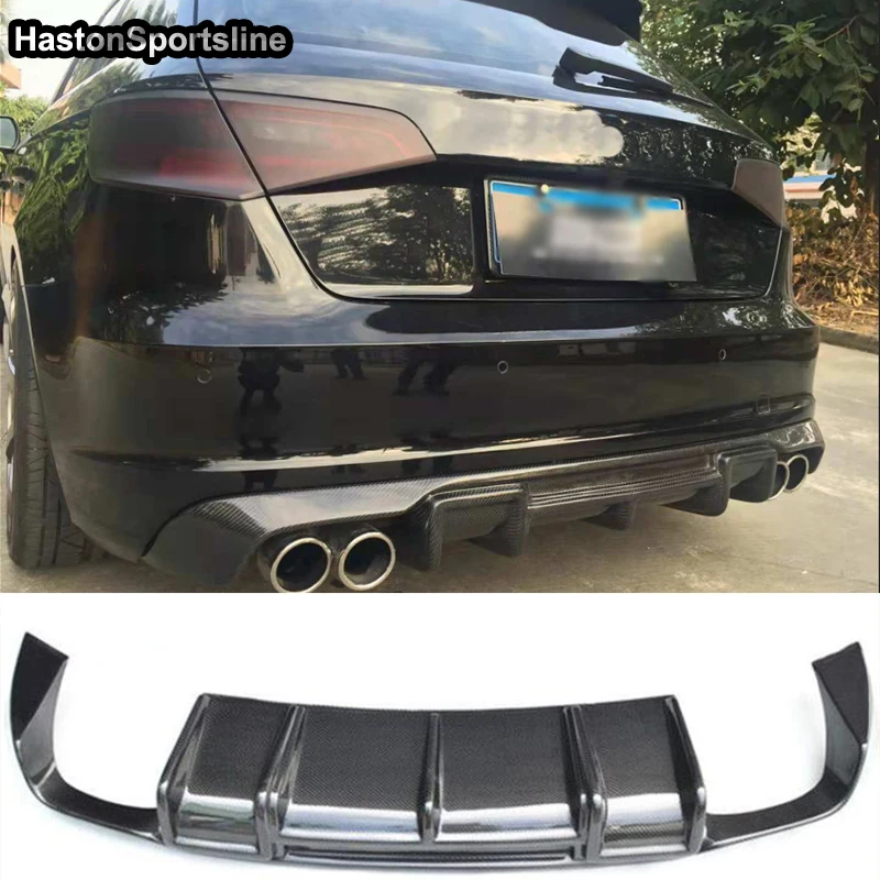 Автомобильный спойлер из углеродного волокна 8 в S3 SLine с застежкой для Audi 2013-2016 не