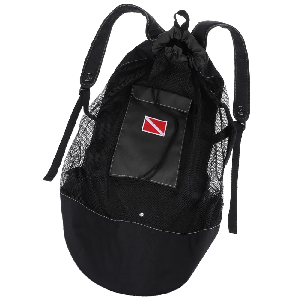 Mesh 400D Oxford Fabric Scuba Diving Snorkeling Mesh Backpack Dive Gear Dry Bag Sack Pack Scuba Diving Mesh Backpack 
