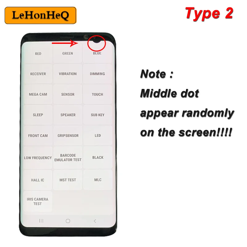 Super AMOLED LCD For Samsung Galaxy S8 LCD Display