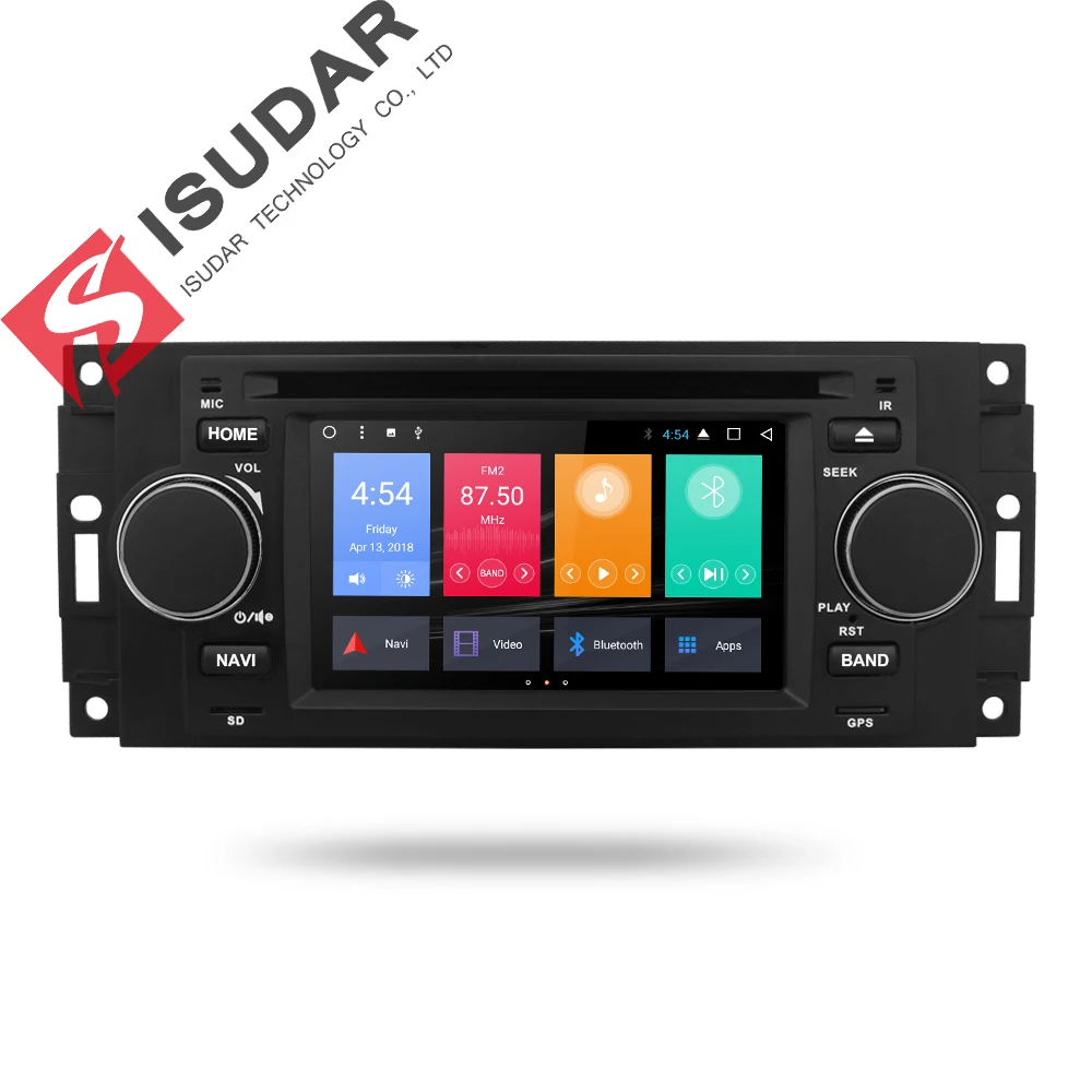 Isudar Samochodowy Odtwarzacz Multimedialny Android 7.1.1 5 Cal Dla Chryslera/300C/Dodge/Jeep/Dowódca/Kompas/Grand Cherokee Radio Gps Dvd|Car Multimedia Player| - Aliexpress