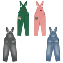 TAO комбинезон для девочек джинсовый комбинезон для маленьких мальчиков детские комбинезоны, джинсы