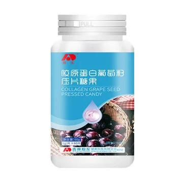 

Collagen Grape Seed Tablets 1g/tablet * 60 Tablets Packaging Sealed, Stored in a Dry Place at Room Temperature 24 ADJYDBPTZ001