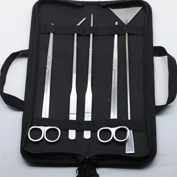 

3/5Pcs/Set Aquarium Cleaning Tools Kit Tweezers Curve Scissor Fish Tank Water Plants Grass Stainless Steel Maintenance Tool Suit