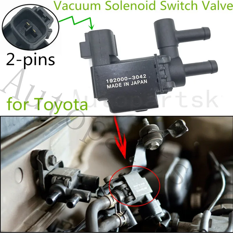 Новый вакуумный соленоидный выключатель клапан с 2 штырьками для Toyota Corolla 3 0 л T100