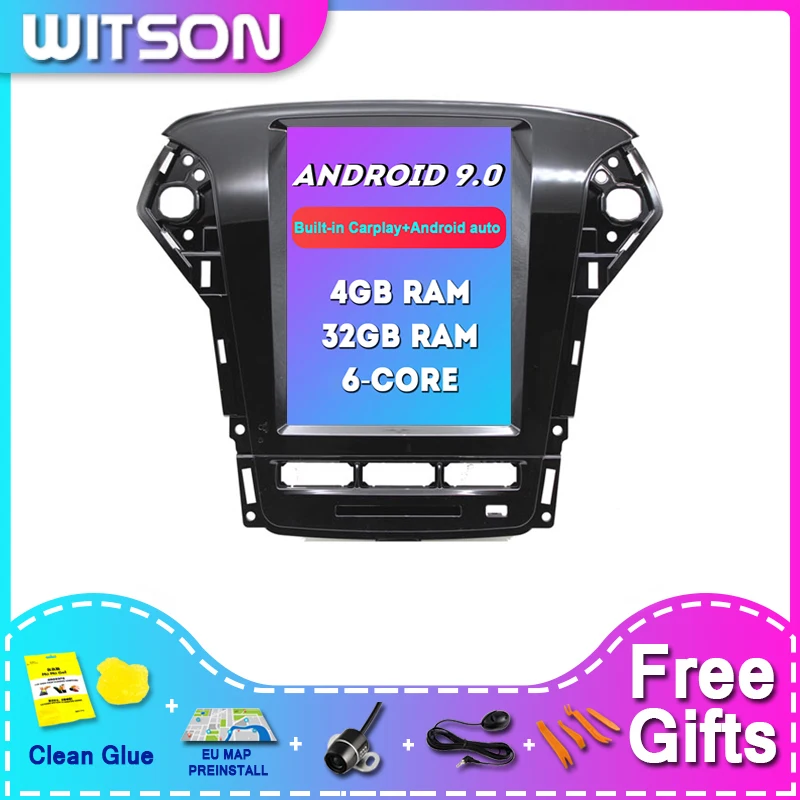 

Автомобильный DVD-плеер WITSON на Android 9,0, для FORD MONDEO 2011-2013, 4 Гб ОЗУ, 32 Гб ПЗУ, универсальный