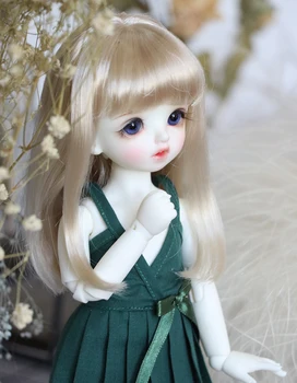 

1/4 1/6 1/8 Bjd SD Wig Cute Ligtht Blonde Straight Hair Wire BJD Wig For BJD Doll