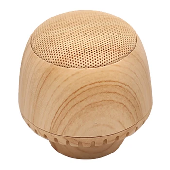 

Portable Mushroom Shape Bluetooth Speaker With Light For Children Play Education Birthday Gift -Burlywood Grain/Black Wood Grain