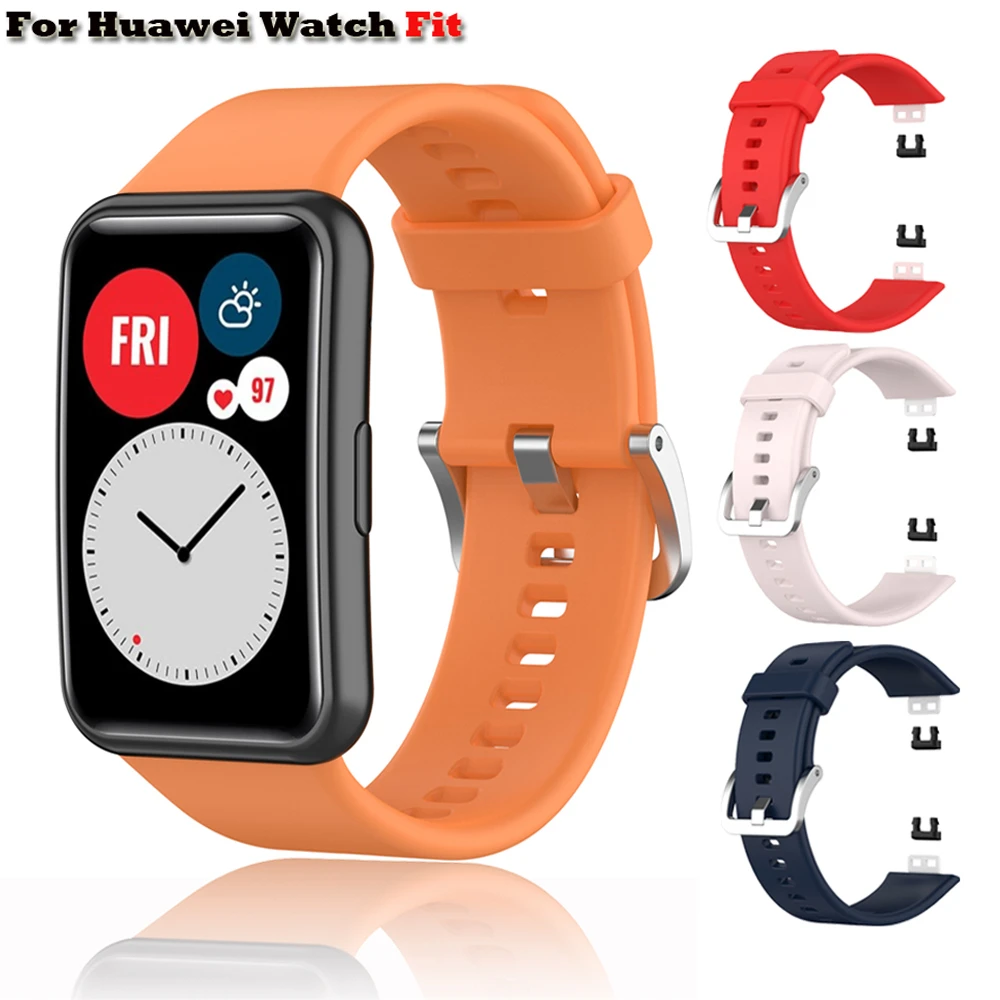 

Replacement Strap For Huawei Watch Fit Strap Silicone Band For Huawei Watch Fit Elegant Watch Strap For Huawei Fit Bracelet