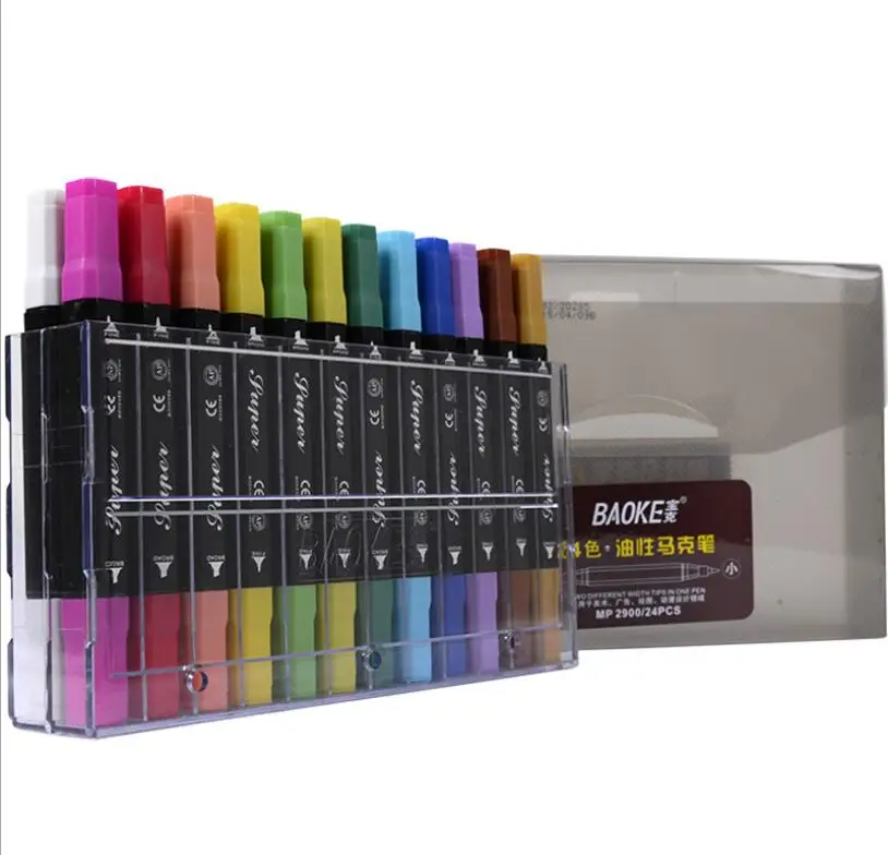 Двойная ручка маркер Wate color Sketch Fineliners материалы для рисования Профессиональные