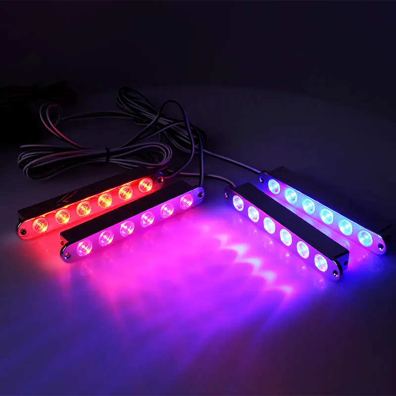 Vehemo 24LED красный синий свет дистанционный Предупреждение ющий свет Средний стробоскопический свет мигающие режимы Hawkeye дневные ходовые огни лампы транспортных средств