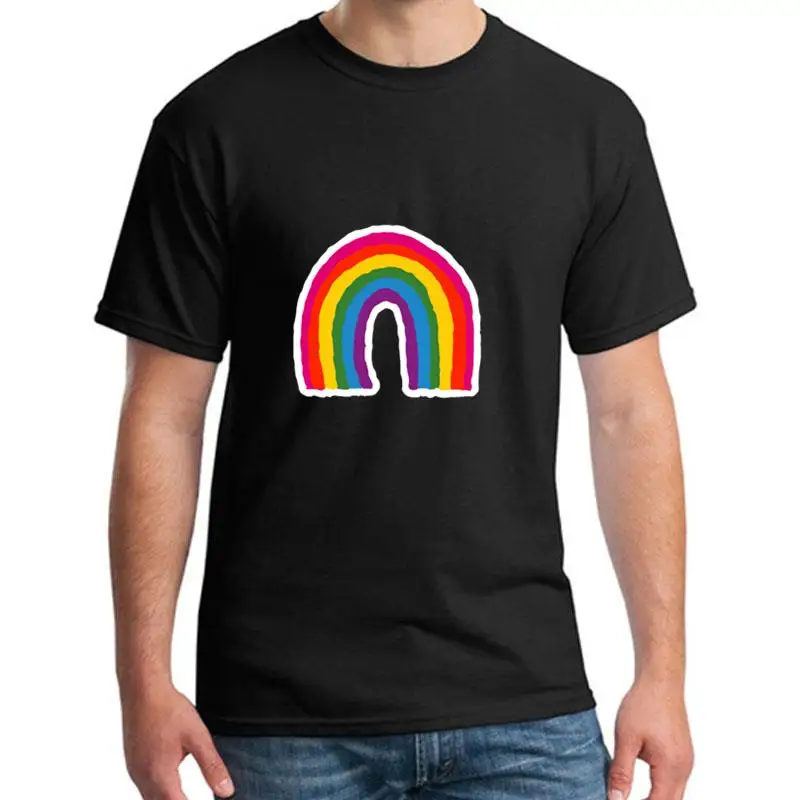 

fashion Gay Rainbow Flag Pride Gaypride Homosexual Support tshirt s-89xl Short-Sleeve Half Unique men t-shirts