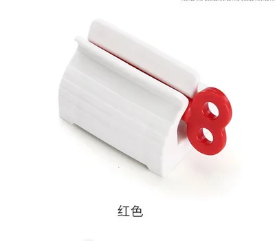 Multifunction Toothpaste Tube Cleanser Squeezer Toothpaste Easy Portable Plastic Dispenser Bathroom Accessories Sets - Цвет: Red1