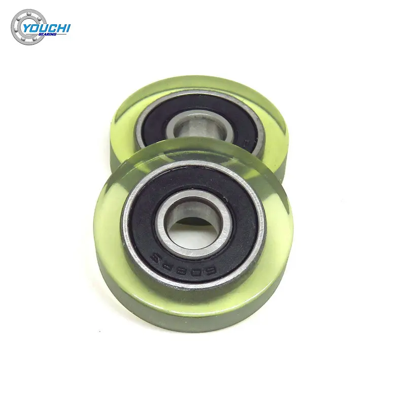 roladores revestidos pu rolamento rolamentos de portas correr revestidos borracha macia 03