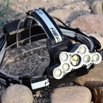 

Hiking Camping Sporting Goods Headlamp Headlight Convenient Light Weight Electricity Display Outdoor Lighting Rechargeable