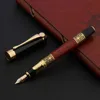 new black imitate wood classical Vintage Pattern gift red Golden Fountain Pen ► Photo 3/6