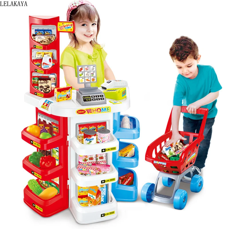 pretend play supermarket checkout