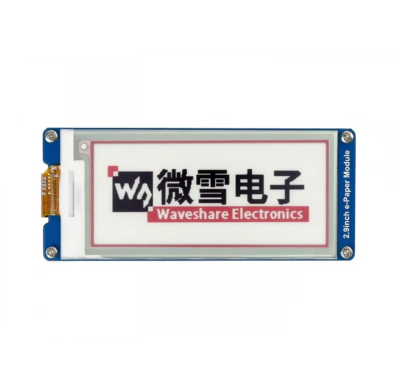 Billige Waveshare 296x128 2,9 zoll E Ink display rot weiß schwarz drei farbe e  papier spi schnittstelle für Raspberry Pi STM32 3,3 v 5 v