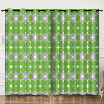 

Colorful geometry room decoration curtain background decoration cloth pink curtains luxury 3