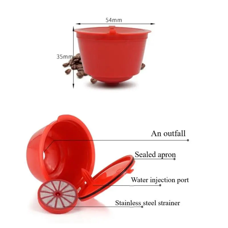 Поставляется в течение 24 часов 5 шт. кофейных капсул Nestle Dolce Gusto Nespresso многоразовая