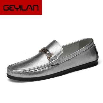 

Size 46 Handmade Genuine Leather Men Shoes, sping autumn Business fashion Men Casual Shoes, Brand Peas Shoes Men *9991