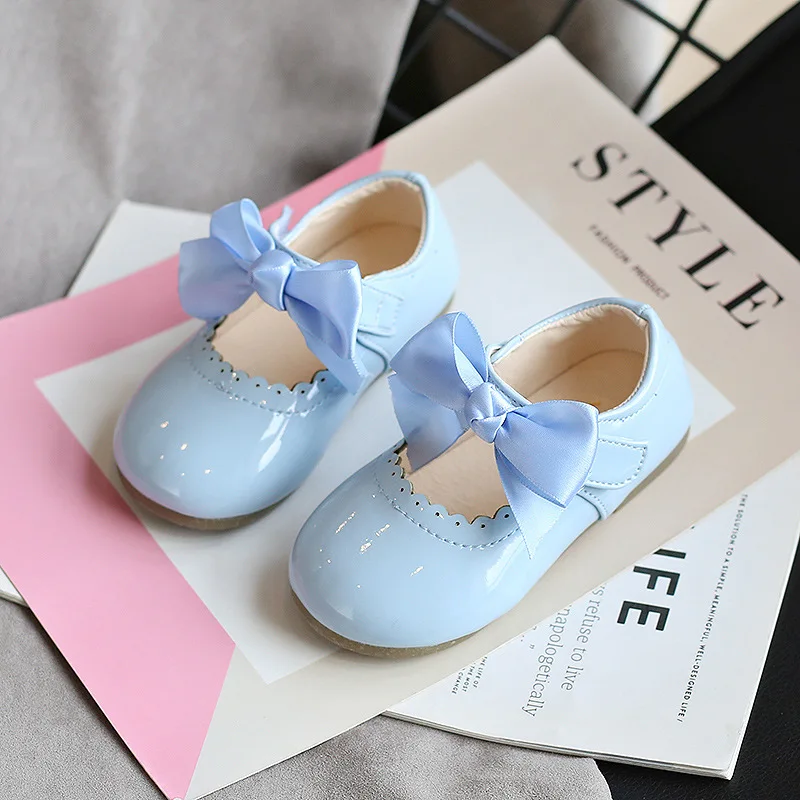 Summer Kids Shoe Spring Fashion Leathers Sweet Children Sandals For Girls Toddler Baby Breathable PU Out Bow princess Shoes