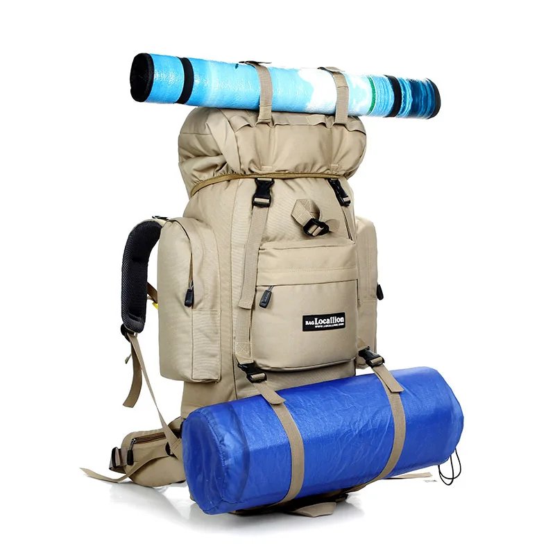 80L Outdoor backpack Camping Travel Bag Professional Men Hiking Backpack Rucksacks sports bag Climbing package