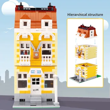 

New 1773PCS Streetview Building Blocks The MOC Vintage Photography Floor Model Bricks Kids DIY Toys Christmas Gift