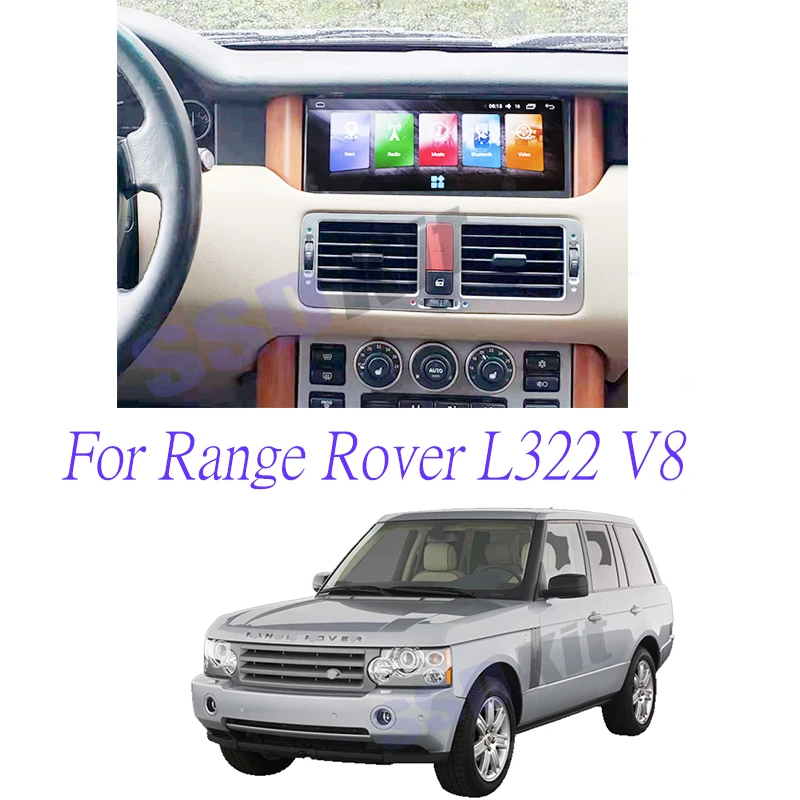 Internet Multimedia For Range Rover L322 RR V8 4.4 3.0 4.2  4.4 3.6 5.0 CarPlay 360 Radio Screen GPS Navigation Car Android